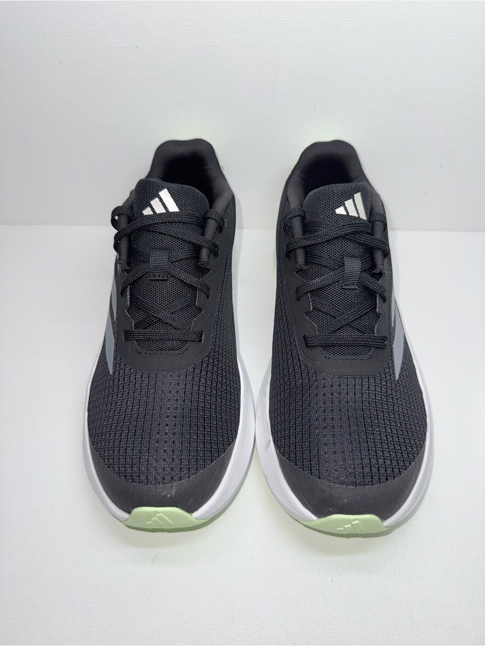 ADIDAS DURAMO SL Black & Light Green Athletic Sneakers - Picture 4 of 9